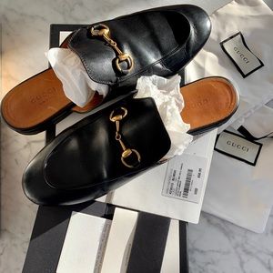 Gucci Princetown Leather Horsebit Mule